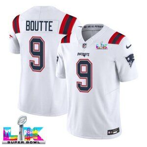 Mens or Youths Choose Kayshon Boutte Super Bowl LX Stitched Jersey White Vapor